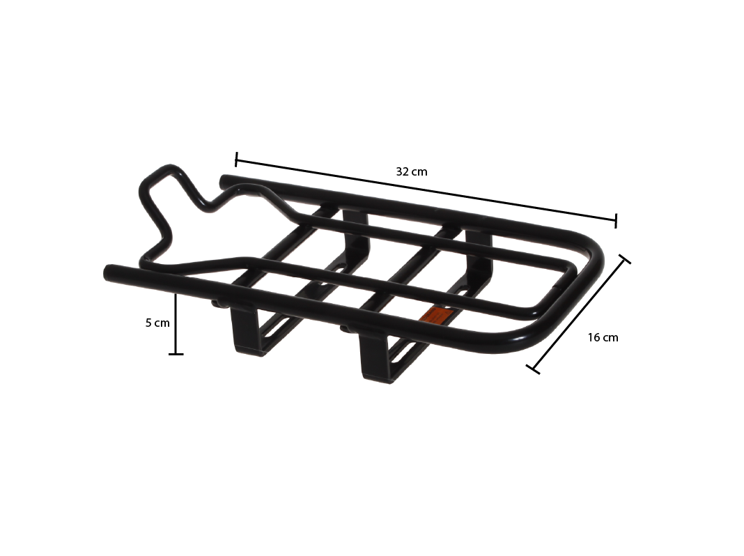 Anbaugepäckträger Steco E-Bike - matt schwarz