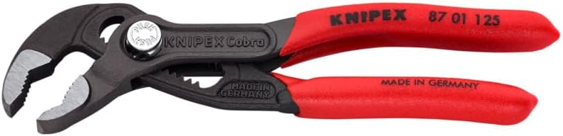 KNIPEX Tools Cobra Water Pump Pliers, 5 inch, red