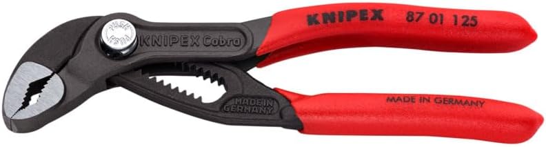 KNIPEX Tools Cobra Water Pump Pliers, 5 inch, red