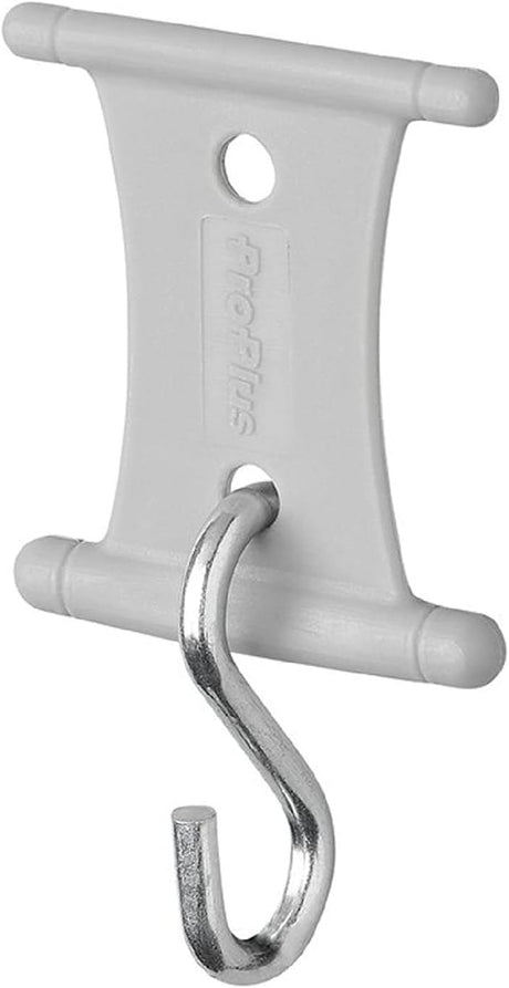 Hanger with S-hook for tent rail 5/6mm and 7/8mm - set