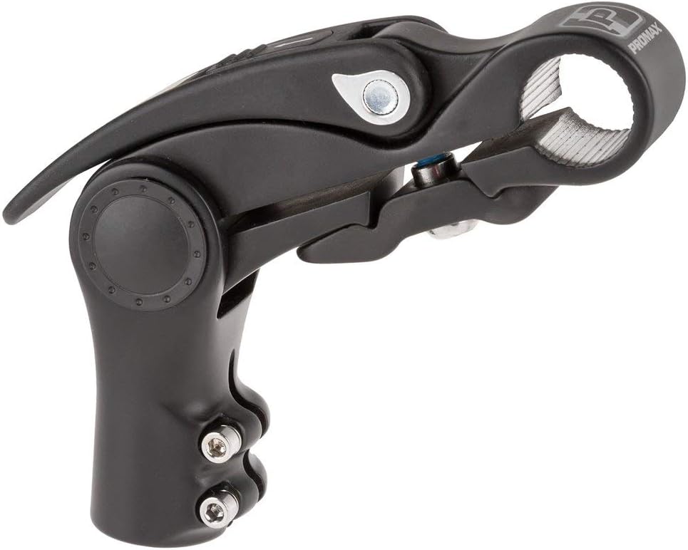 Lenkervorbau Promax verstellbar mit Griff 31,8 / 110 / 28,6 mm - mattschwarz