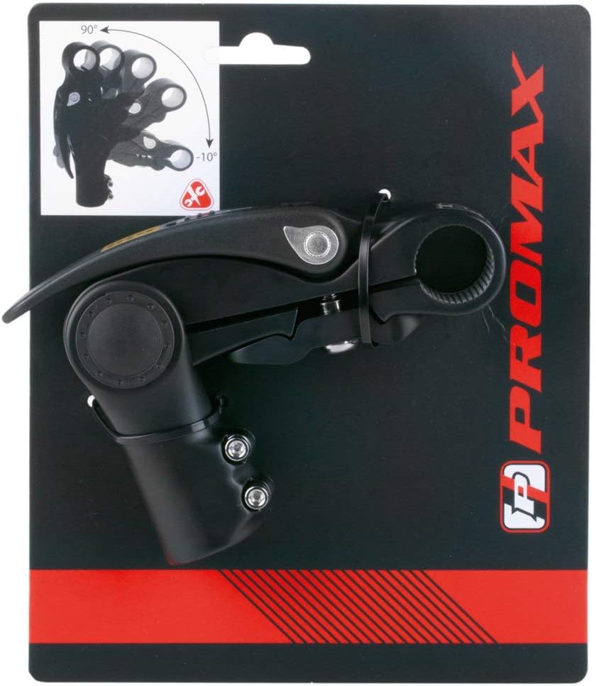 Lenkervorbau Promax verstellbar mit Griff 31,8 / 110 / 28,6 mm - mattschwarz