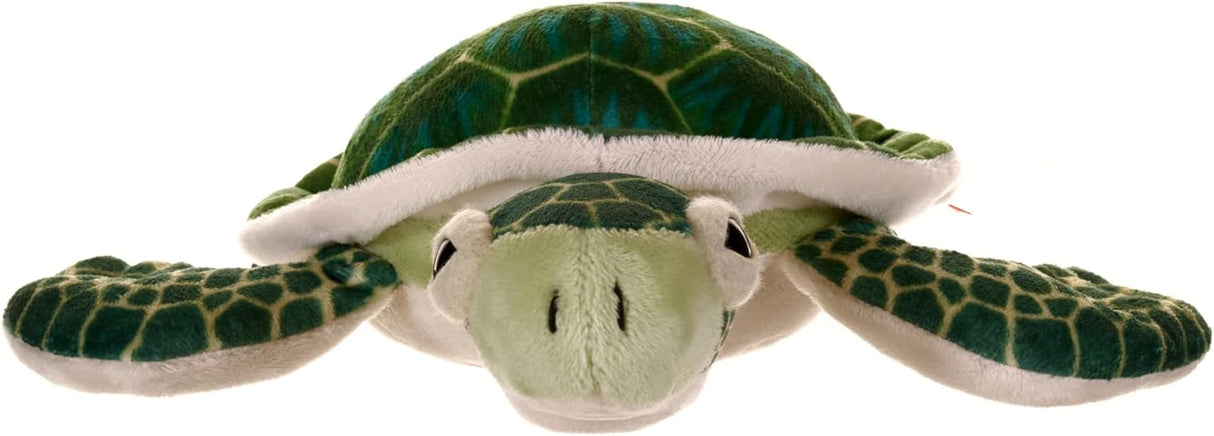 Wild Republic Sea Turtle Plush, Stuffed Animal, Plush Toy, Gifts for Kids, Cuddlekins, Green 8 Inches