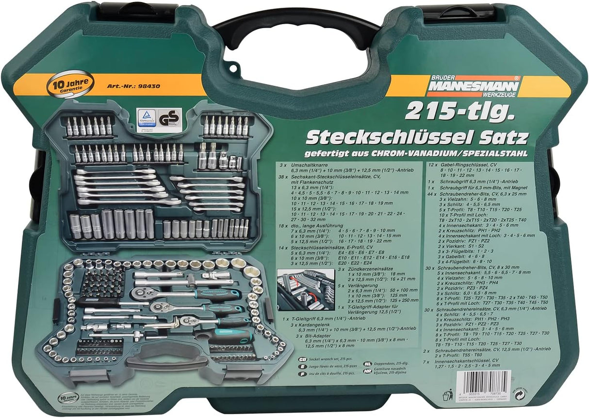 Brüder Mannesmann Socket Set (215 Pieces)