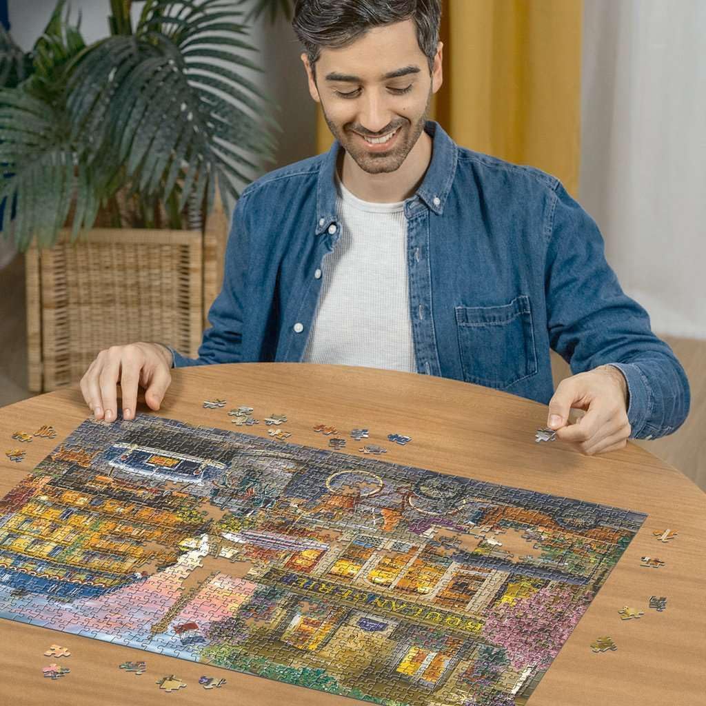 Ravensburger - Paris at Dawn - 1000 Teile Puzzle - Malerische Darstellung des Paris vergangener Tage - Schöne, lebendige Farben - Einrahmbar - Premium Qualität - Puzzles für Erwachsene