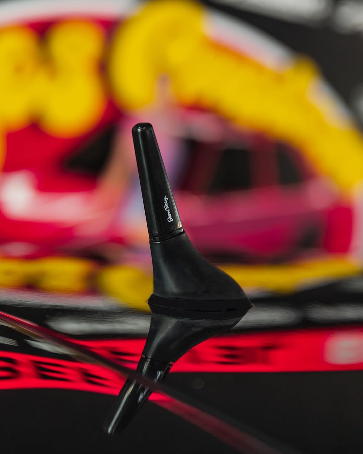 Simoni Racing Aluminium 'Real' Antenne Spezial M6 - Schwarz - Länge 6cm - passend für Alfa/Fiat/Lancia