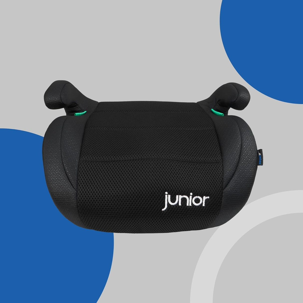 PETEX Max Plus i-Size ECE R129 Auto-Kindersitz mit Isofix ca. 7 bis 12 Jahre für Körpergröße von 125 bis 150 cm Schwarz