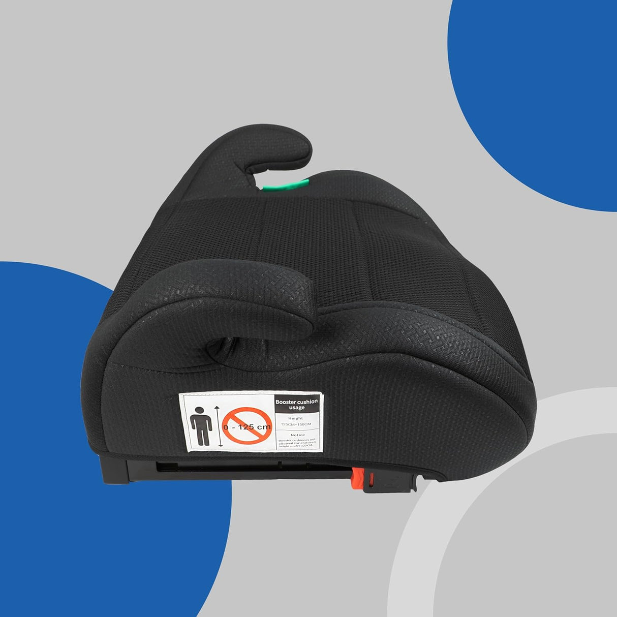 PETEX Max Plus i-Size ECE R129 Auto-Kindersitz mit Isofix ca. 7 bis 12 Jahre für Körpergröße von 125 bis 150 cm Schwarz