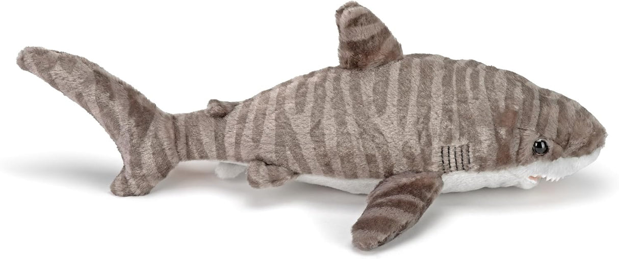 Wild Republic Tiger Shark Plush, Stuffed Animal, Plush Toy, Gifts for Kids, Cuddlekins 13 Inches