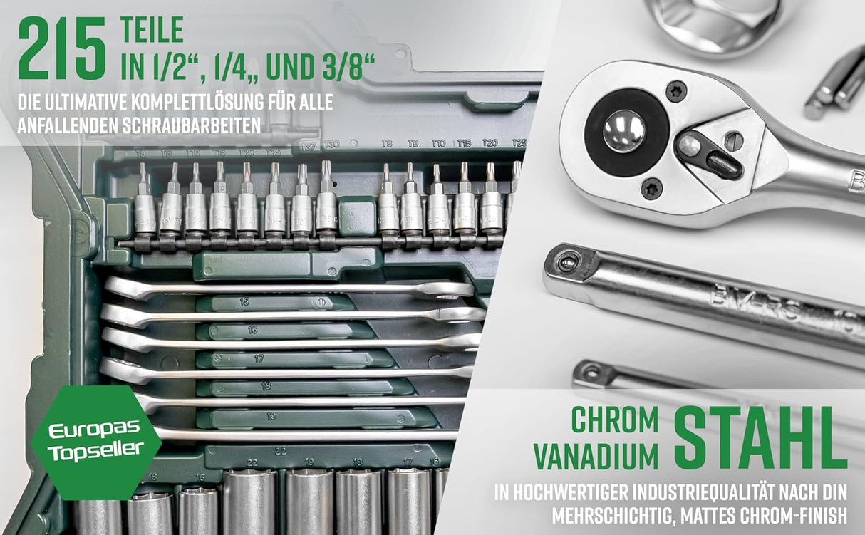 Brüder Mannesmann Socket Set (215 Pieces)