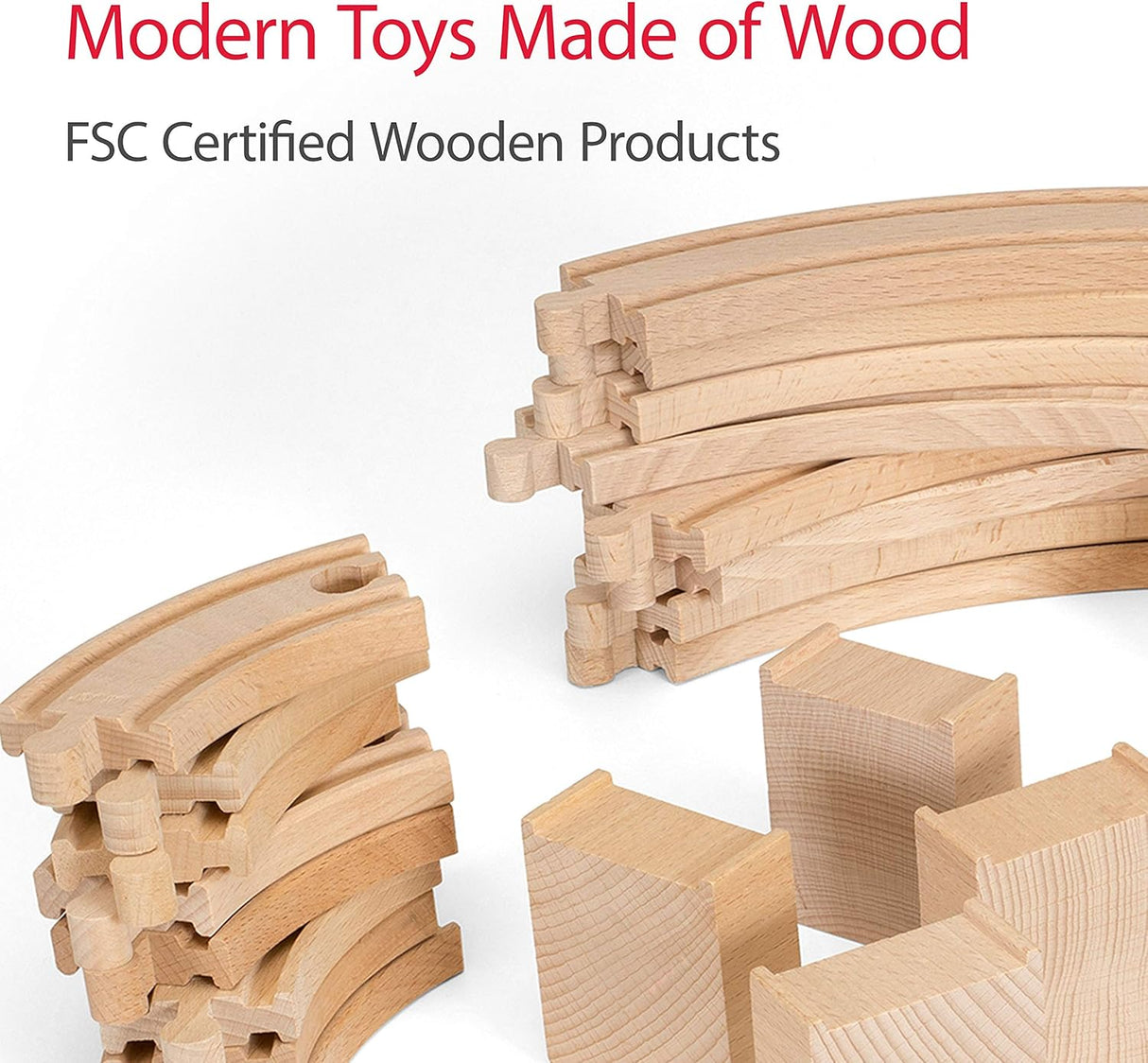 BRIO World Special Track Pack - 50-Piece Set - FSC-Certified Wooden Train Track Pieces - Expand Creativity - Compatible with All BRIO Railway Sets - Kids Ages 3 & Up