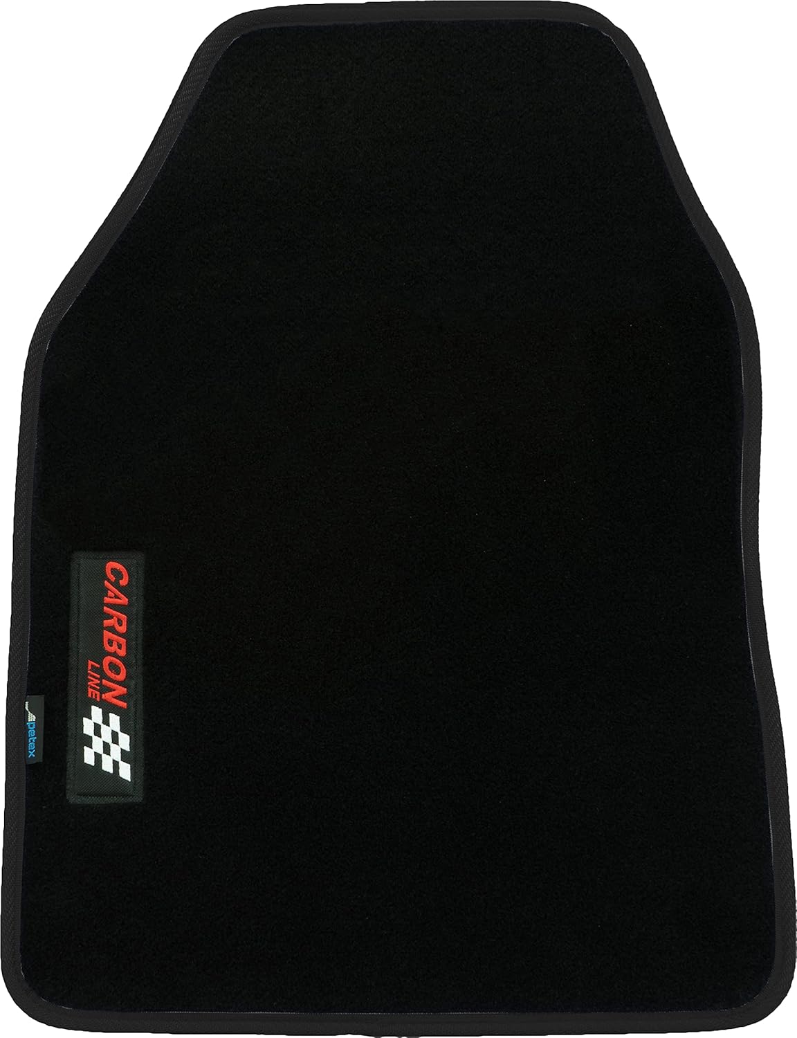 PETEX Carbon Universal-Autofußmatten, 4-teiliges Set, schwarz - Rutschfest, langlebig, passgenau für Autos, Vans
