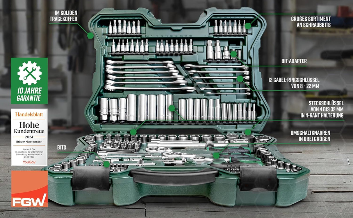 Brüder Mannesmann Socket Set (215 Pieces)