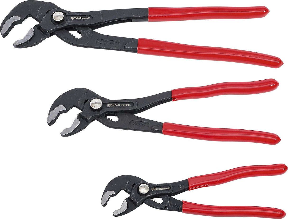 BGS DIY 75209 | Water pump pliers set | 175 / 240 / 300 mm | 3 pcs.