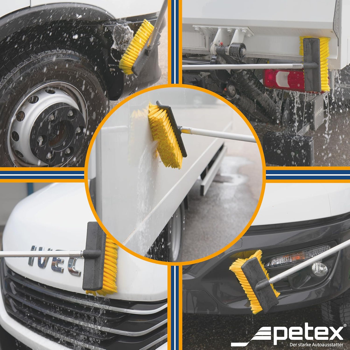 Petex Teleskop-Waschbürste Gelb 109 - 165 cm