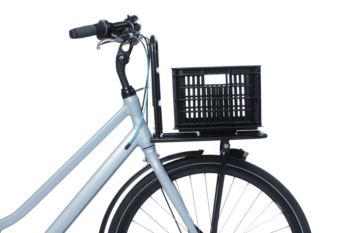 Recycelte Fahrradkiste Basil Crate MIK S 17,5 Liter 29 x 39 x 20 cm - schwarz
