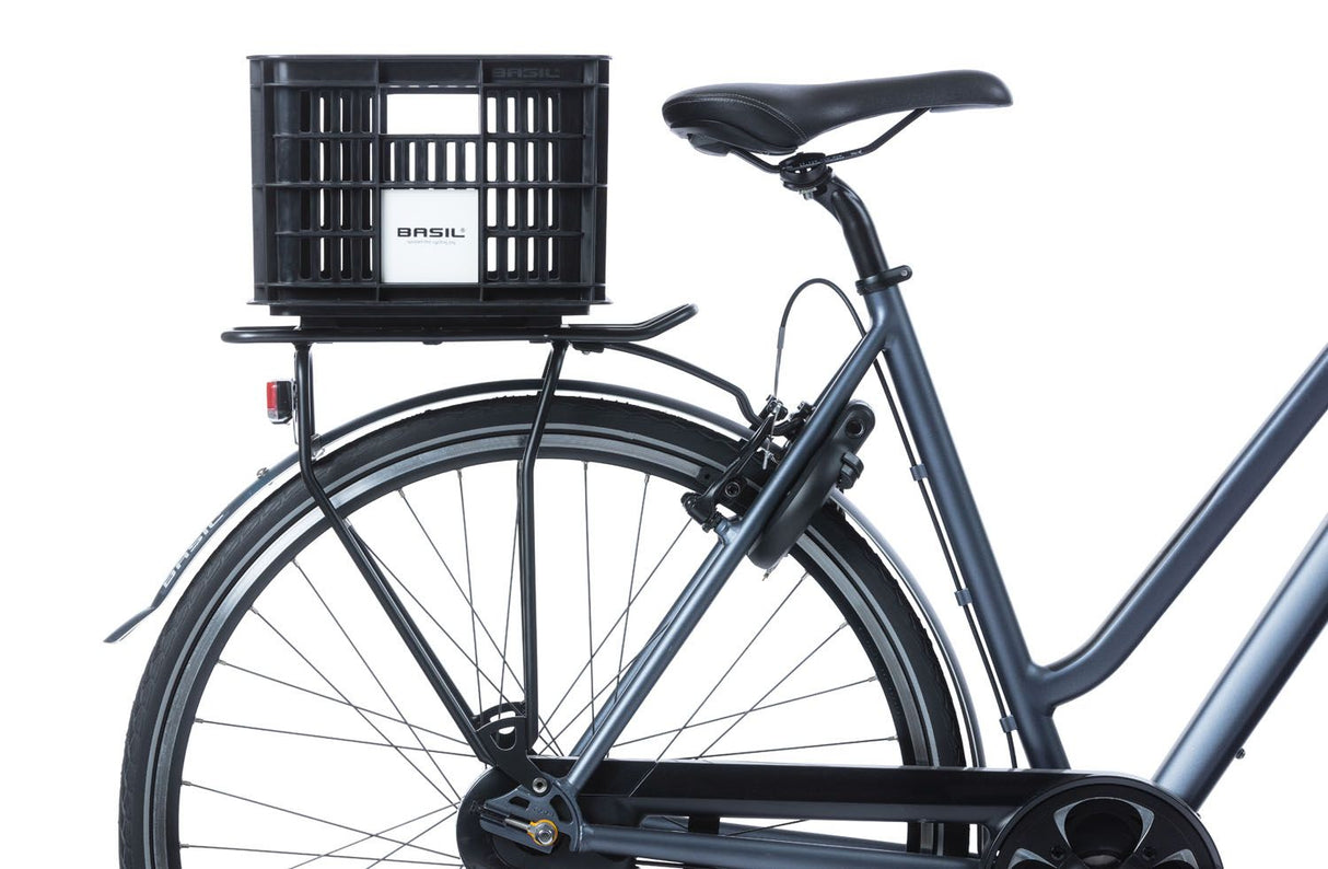 Recycelte Fahrradkiste Basil Crate MIK S 17,5 Liter 29 x 39 x 20 cm - schwarz