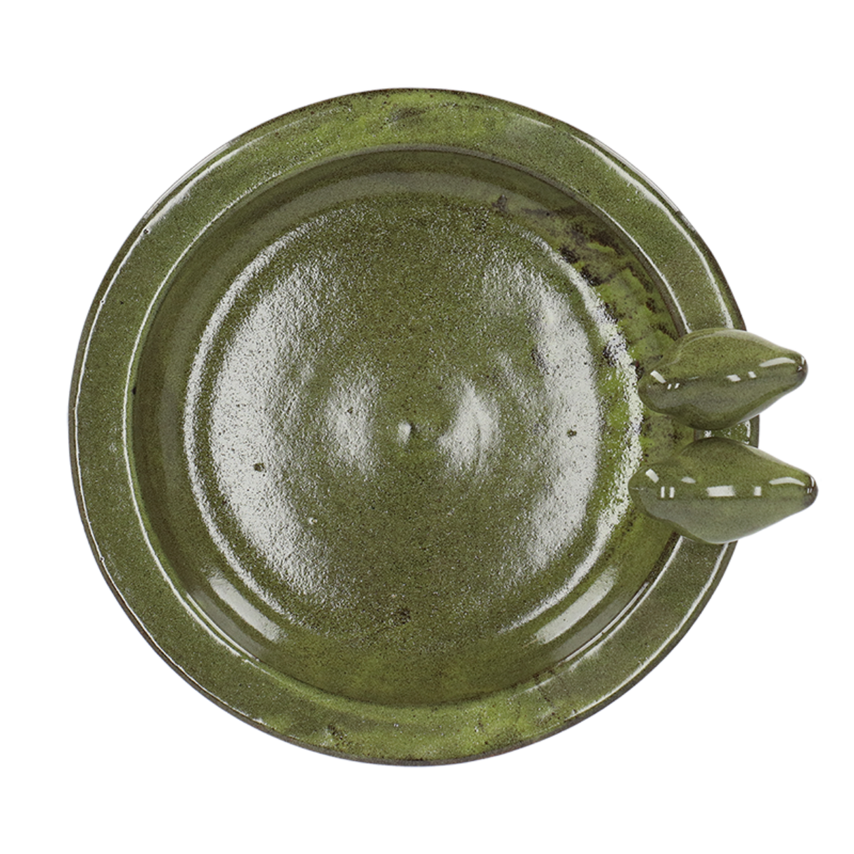 Esschert Design FB489, Green Bird Bath Ceramic Round