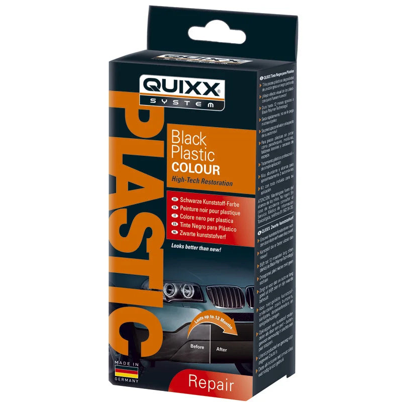 Quixx Schwarze Kunststofffarbe 75ml