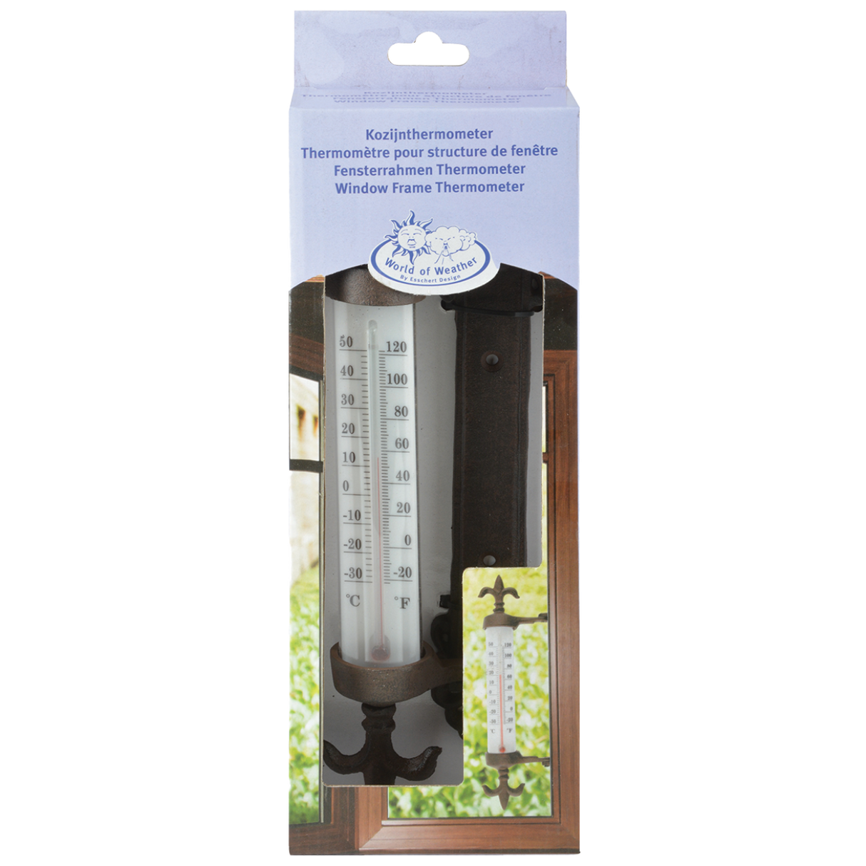 Esschert Design TH84 Cast Iron Window Frame Thermometer