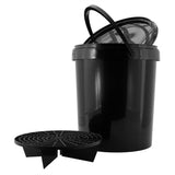 Car wash bucket 15L Black + Cover + Grit guard