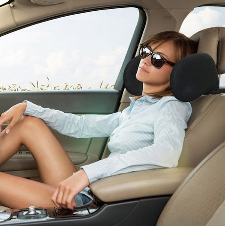 AutoStyle Comfortline Universal Adjustable Travel Head Rest - Black