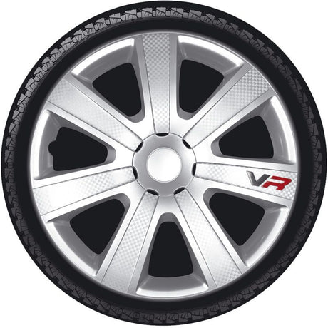 Set wheel covers VR 16-inch silver/carbon-look/logo