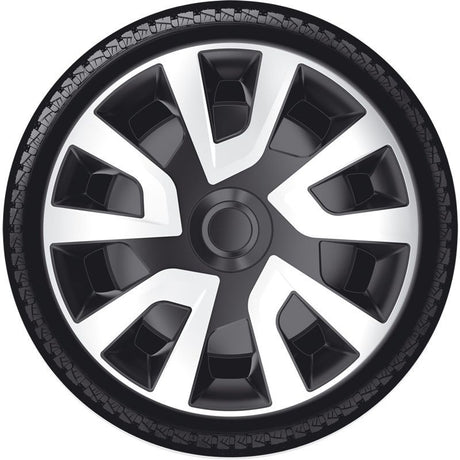 Set wheel covers Revo-VAN 15-inch silver/black (spherical)