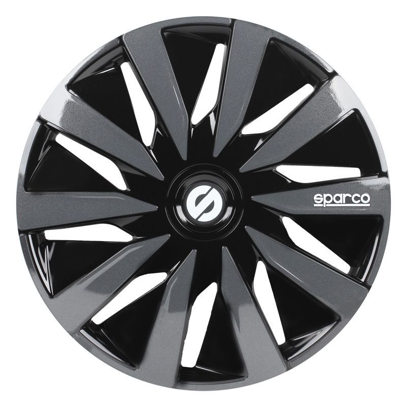 Sparco Wheel Covers Lazio 13 Inch Black/Grey - Set of 4 Pieces