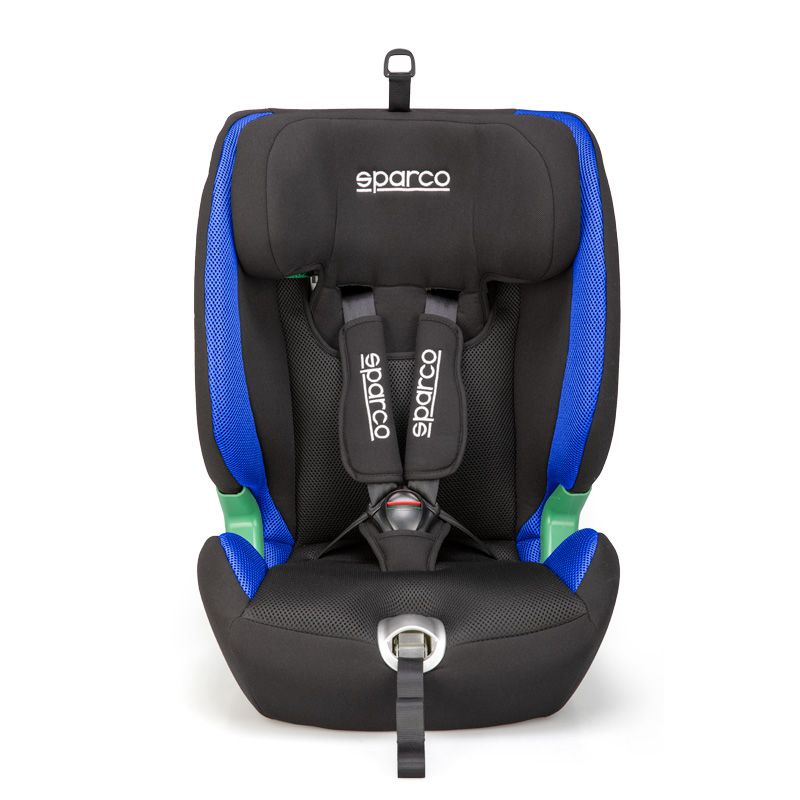 Sparco Kindersitz SK5000I (Isofix) Schwarz/Blau i-Size 76-150cm (ECE-R129/03)