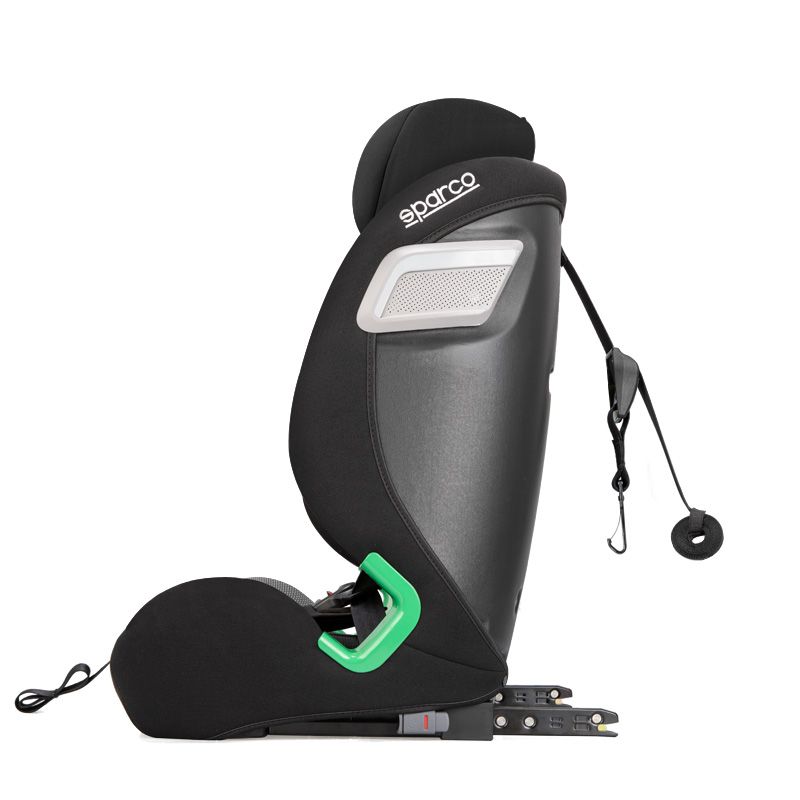 Sparco Kindersitz SK5000I (Isofix) Schwarz/Blau i-Size 76-150cm (ECE-R129/03)