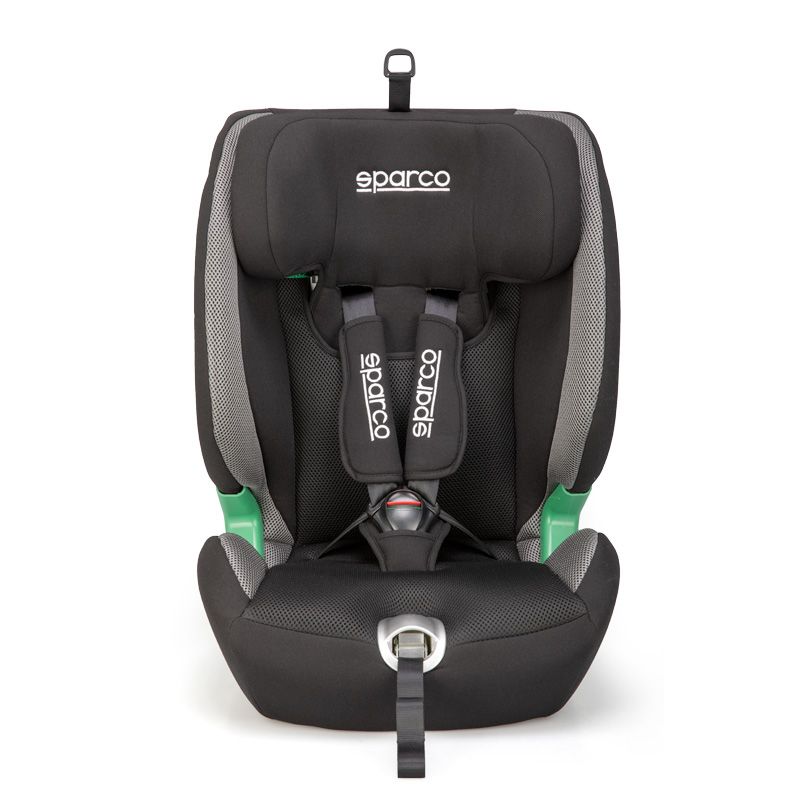 Sparco Kindersitz SK5000I (Isofix) Schwarz/Grau i-Size 76-150cm (ECE-R129/03)