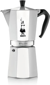 Bialetti Moka Express 18 cups: Iconic Stovetop Espresso Maker, Makes Real Italian Coffee, Moka Pot 18 Cups (27 Oz - 810 Ml), Aluminium, Silver