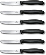 Victorinox Swiss Classic Tomato and Table Knife Set for Everyday Family Dining Serrated Blade in Black, Set of 6 GRAB LIST OF AMAZON SELLERS asinzen