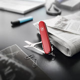 Victorinox Compact Swiss Army Knife, 15 Functions, Swiss Made Pocket Knife with Large Blade, Screwdriver, Corkscrew and Multipurpose Hook - Red