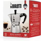 Bialetti Moka Express 3 cups of espresso maker