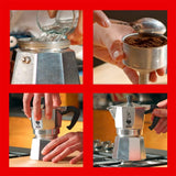 Bialetti - Moka Express: Iconic Stovetop Espresso Maker, Makes Real Italian Coffee, Moka Pot 12 Cups (22.6 Oz - 670 Ml), Aluminum, Silver