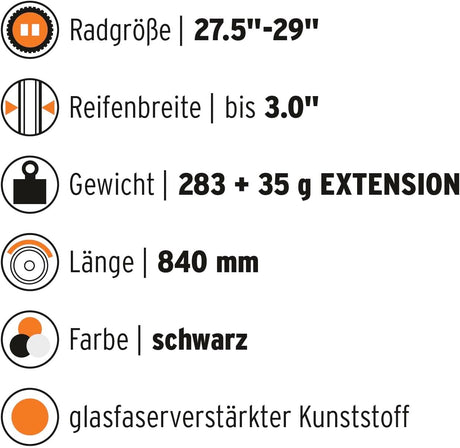 SKS Germany MUDROCKER Front & Rear Front & Rear Mudguard for Mountain Bikes