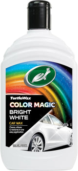 Turtle Wax 52712 Professional Finish Color Magic Autolackpolitur – Stellt wieder her, reinigt und glänzt – Langanhaltender Schutz mit Dynamic Color Boost – Einfache Anwendung – Weiß, 500 ml