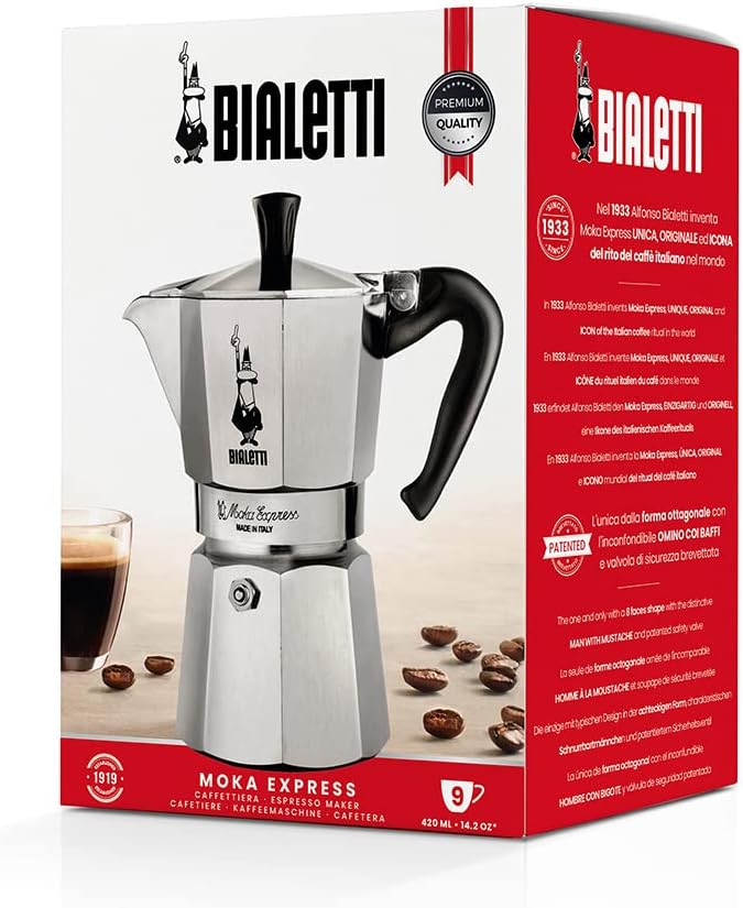 Bialetti Moka Express 9 cups espresso maker