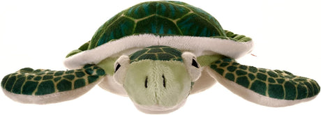 Wild Republic Sea Turtle Plush, Stuffed Animal, Plush Toy, Gifts for Kids, Cuddlekins, Green 8 Inches
