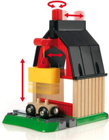 BRIO World Farm Railway Set - 20-Piece FSC-Certified Wood Train Set & Accessories - Works with All BRIO Wooden Railway Sets - Includes Barn, Tractor, Hay Crane, Tracks & More - Fun for Kids Ages 3+