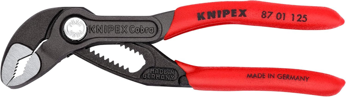 KNIPEX Tools Cobra Water Pump Pliers, 5 inch, red