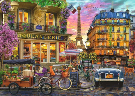 Ravensburger - Paris at Dawn - 1000 Piece Jigsaw Puzzle - Quaint Imagery of Paris from Yesteryear - Beautiful, Vibrant Colors - Frameable - Premium Quality - Puzzles for Adults