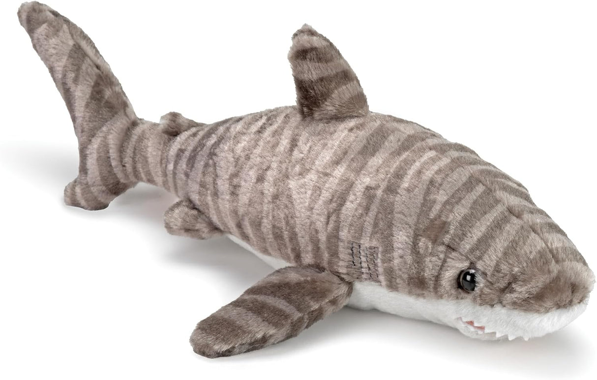 Wild Republic Tiger Shark Plush, Stuffed Animal, Plush Toy, Gifts for Kids, Cuddlekins 13 Inches