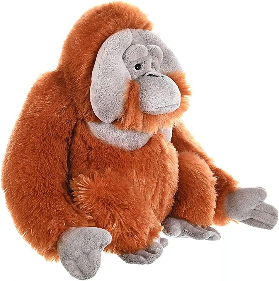 Wild Republic Orangutan Plush, Stuffed Animal, Plush Toy, Gifts for Kids, Cuddlekins 12 Inches