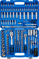 BGS Technic 2292 | Steckschlüssel-Satz Wellenprofil | 192-tlg. | Antrieb 6,3 mm (1/4") / 10 mm (3/8") / 12,5 mm (1/2") | inkl. Koffer
