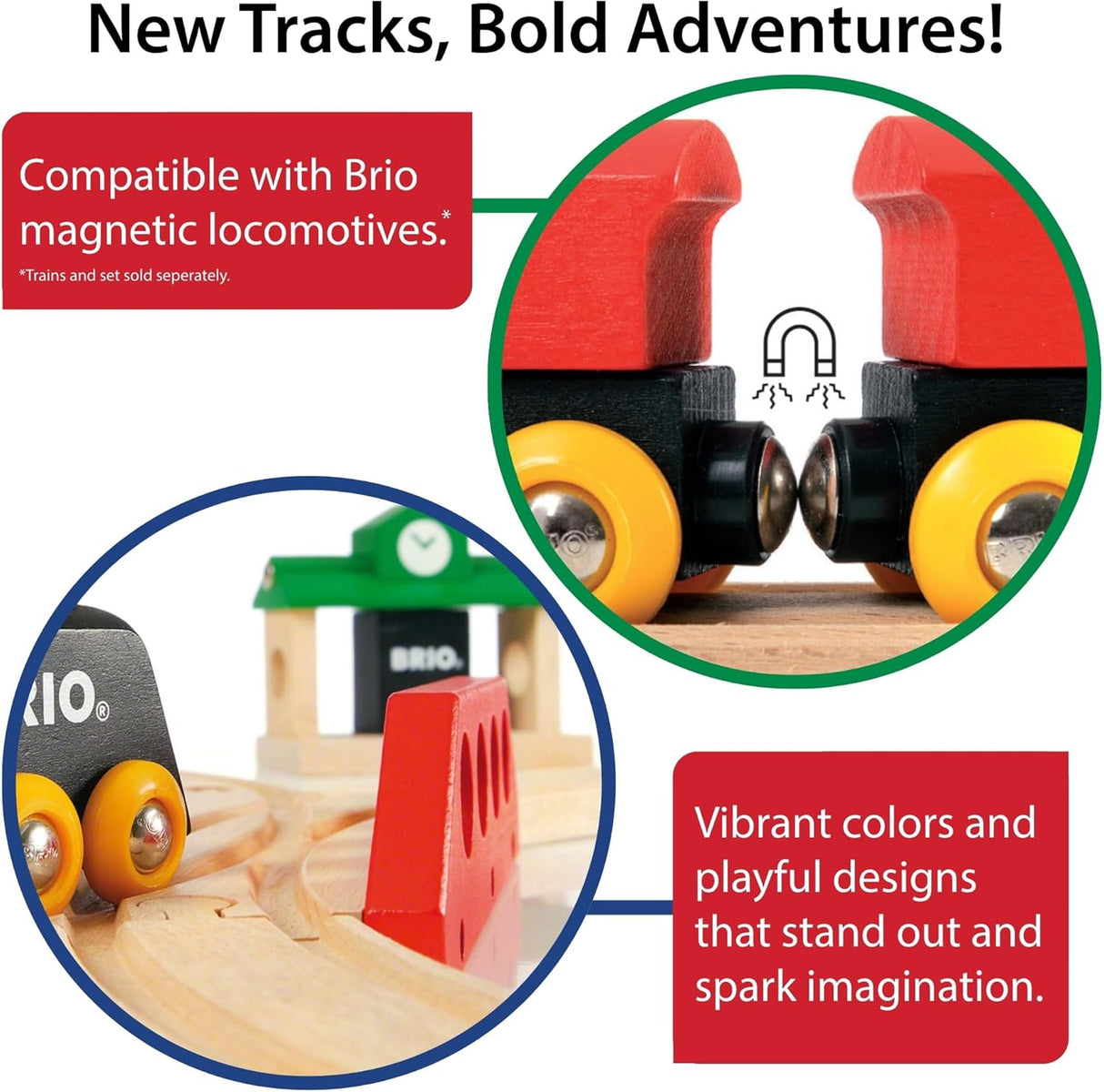 BRIO World Special Track Pack - 50-Piece Set - FSC-Certified Wooden Train Track Pieces - Expand Creativity - Compatible with All BRIO Railway Sets - Kids Ages 3 & Up