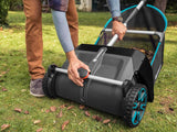 GARDENA (03565) Lawn and Leaf Collector, Durable and Easy to Manuever Push Lawn and Leaf Sweeper with Large Capacity 3.2 cu. ft. Mesh Collection Hopper Bag