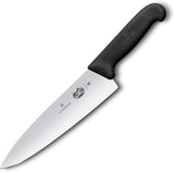Victorinox Fibrox Pro Chef’s Knife, 8 Inch - Swiss Army Kitchen Knife, High Carbon Stainless Steel Blade, Non-Slip Fibrox Handle, Dishwasher Safe, Black